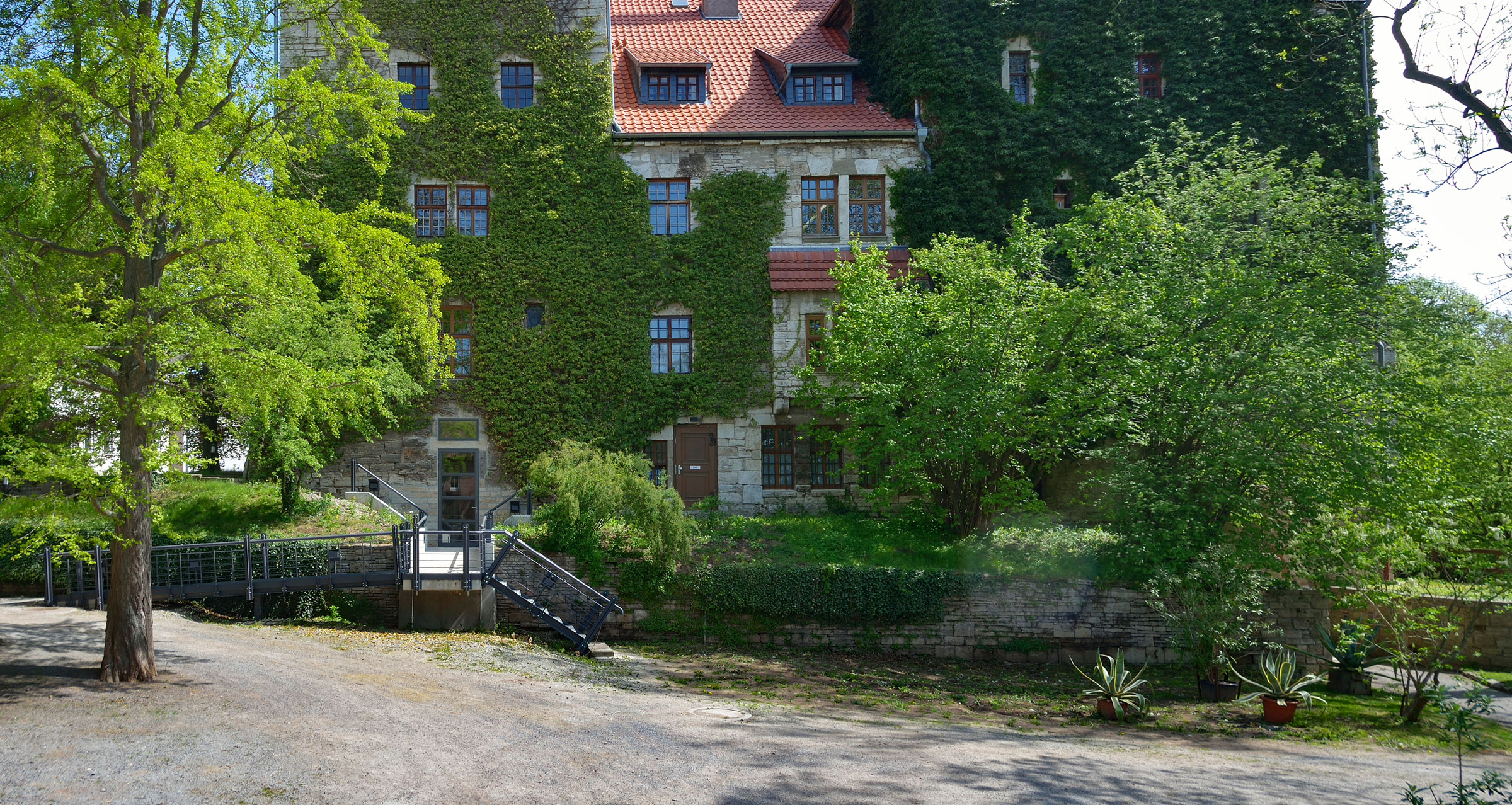 Parkeingang(barrierefrei) vom "Brühl"